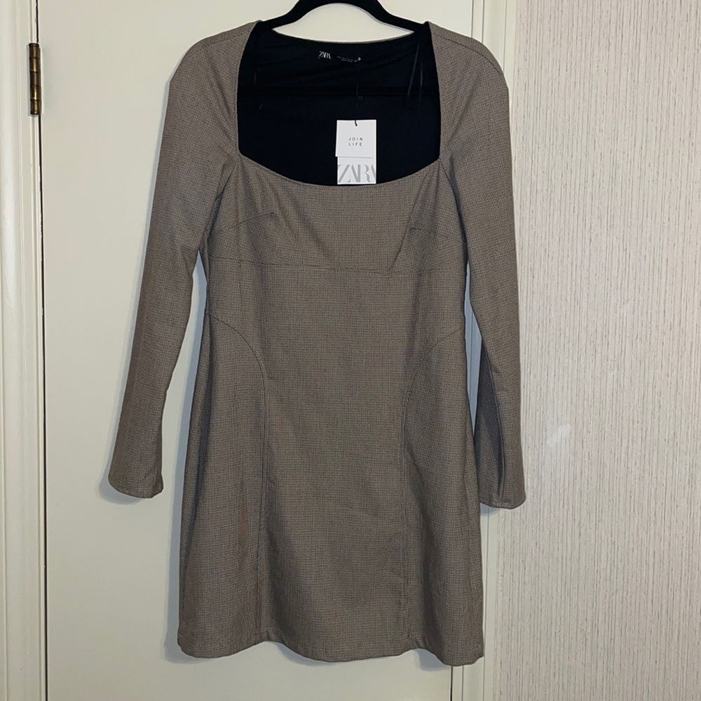 Zara Brown Mini Dress